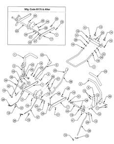 Part Location Diagram of 731-04719A MTD Grip-lapbar